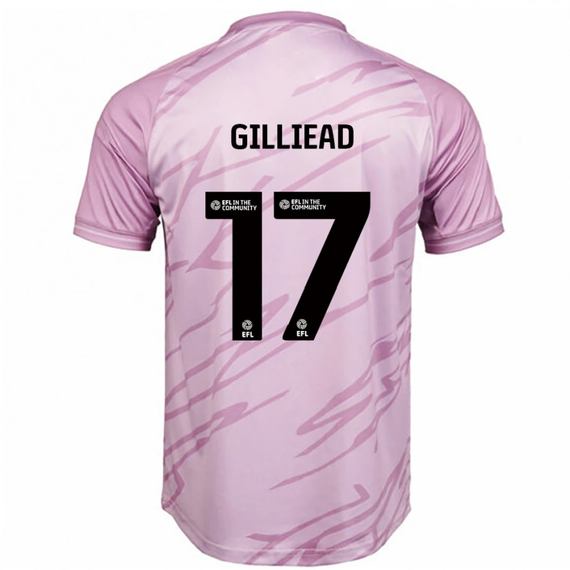 Danxen Heren Alex Gilliead #17 Roze Zwart Uitshirt Uittenue 2025/26 T-Shirt België