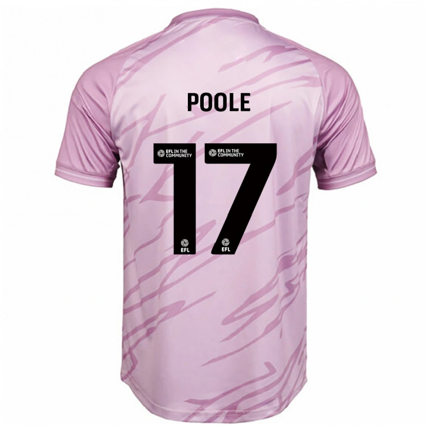 Danxen Heren Mia Poole #17 Roze Zwart Uitshirt Uittenue 2025/26 T-Shirt België