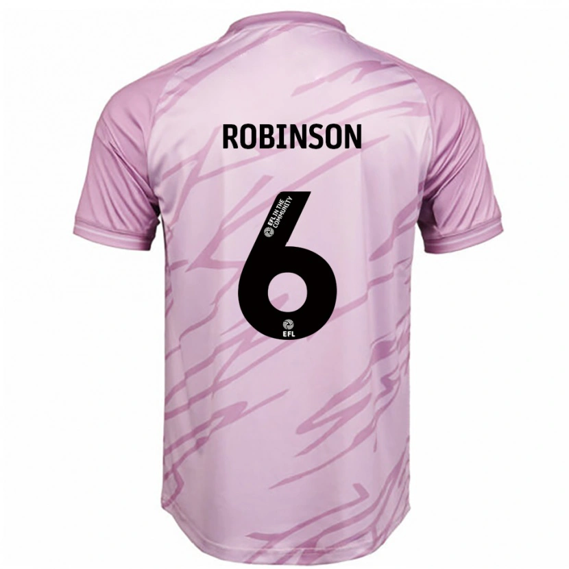 Danxen Heren Alicia Robinson #6 Roze Zwart Uitshirt Uittenue 2025/26 T-Shirt België
