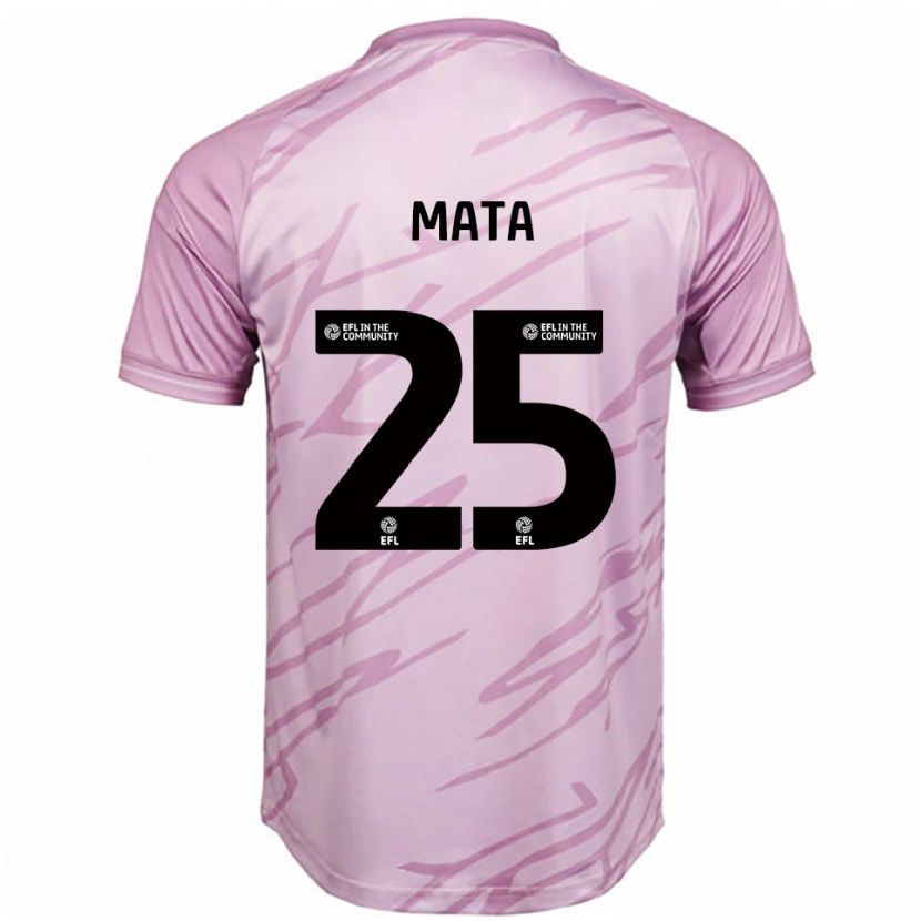 Danxen Heren Max Mata #25 Roze Zwart Uitshirt Uittenue 2025/26 T-Shirt België