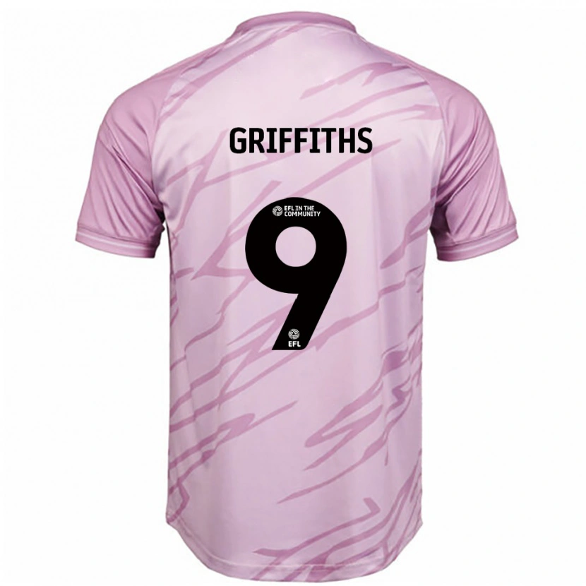 Danxen Heren Zoe Griffiths #9 Roze Zwart Uitshirt Uittenue 2025/26 T-Shirt België