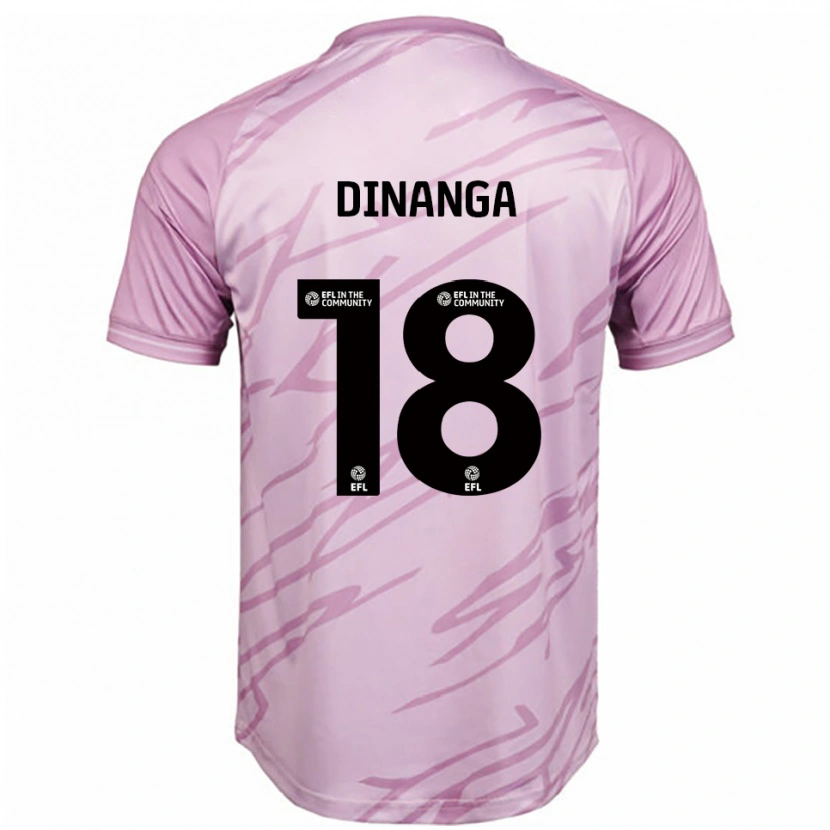 Danxen Heren Ricardo Dinanga #18 Roze Zwart Uitshirt Uittenue 2025/26 T-Shirt België