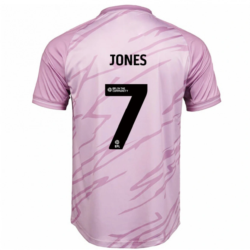 Danxen Heren Maddie Jones #7 Roze Zwart Uitshirt Uittenue 2025/26 T-Shirt België