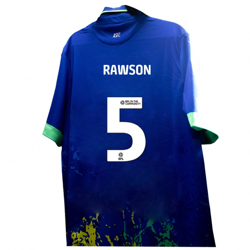 Danxen Heren Farrend Rawson #5 Blauw Geel Uitshirt Uittenue 2025/26 T-Shirt België