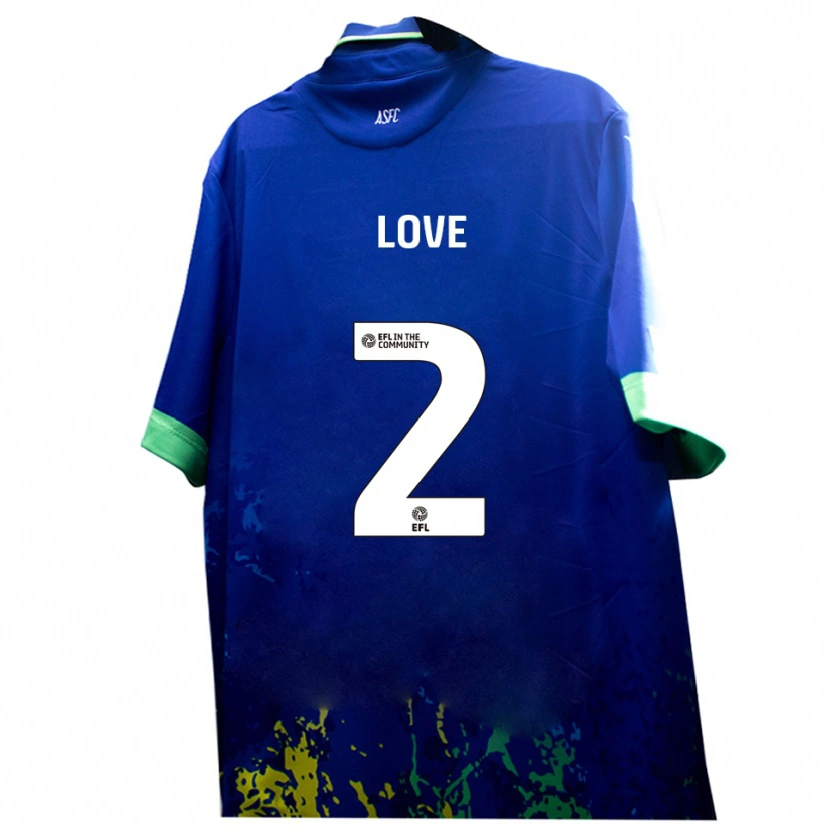 Danxen Heren Donald Love #2 Blauw Geel Uitshirt Uittenue 2025/26 T-Shirt België