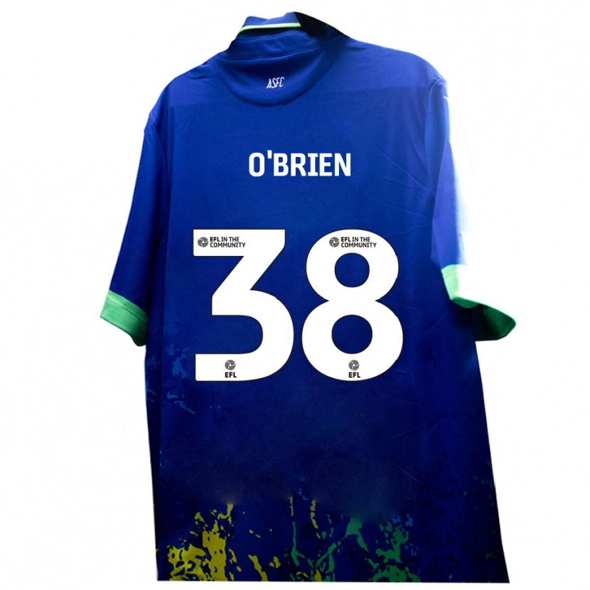Danxen Heren Connor O'brien #38 Blauw Geel Uitshirt Uittenue 2025/26 T-Shirt België