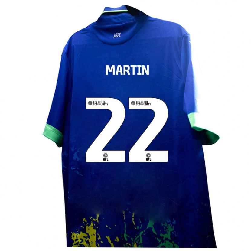 Danxen Heren Dan Martin #22 Blauw Geel Uitshirt Uittenue 2025/26 T-Shirt België