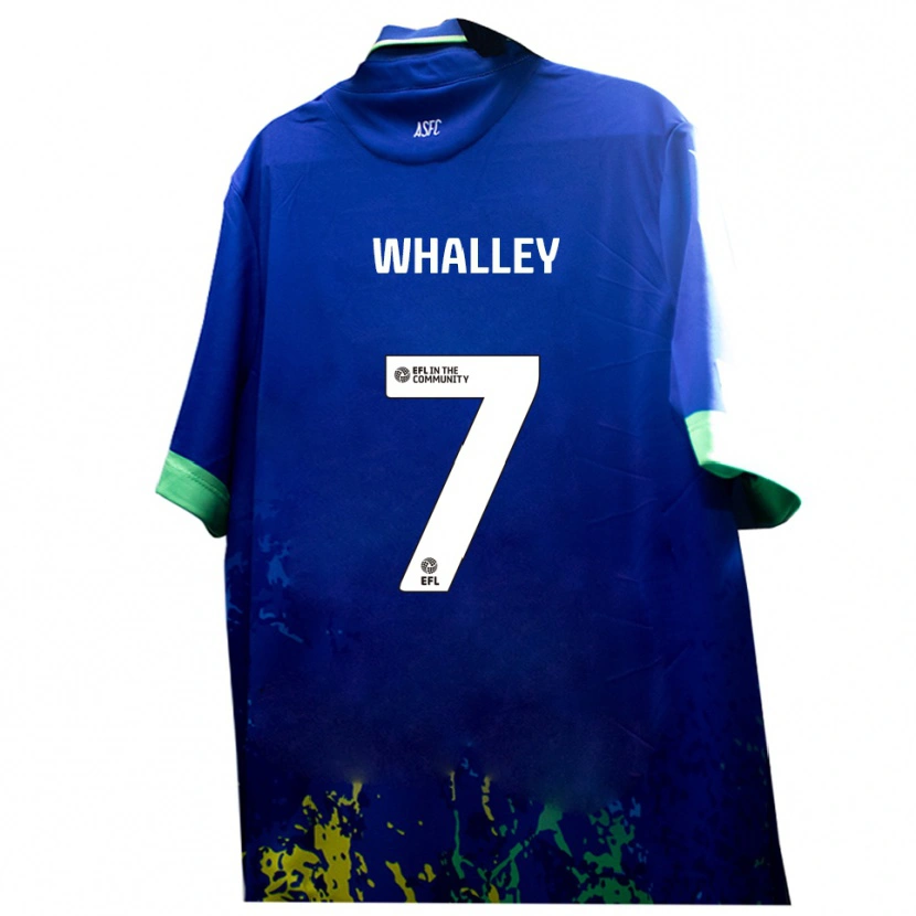Danxen Heren Shaun Whalley #7 Blauw Geel Uitshirt Uittenue 2025/26 T-Shirt België