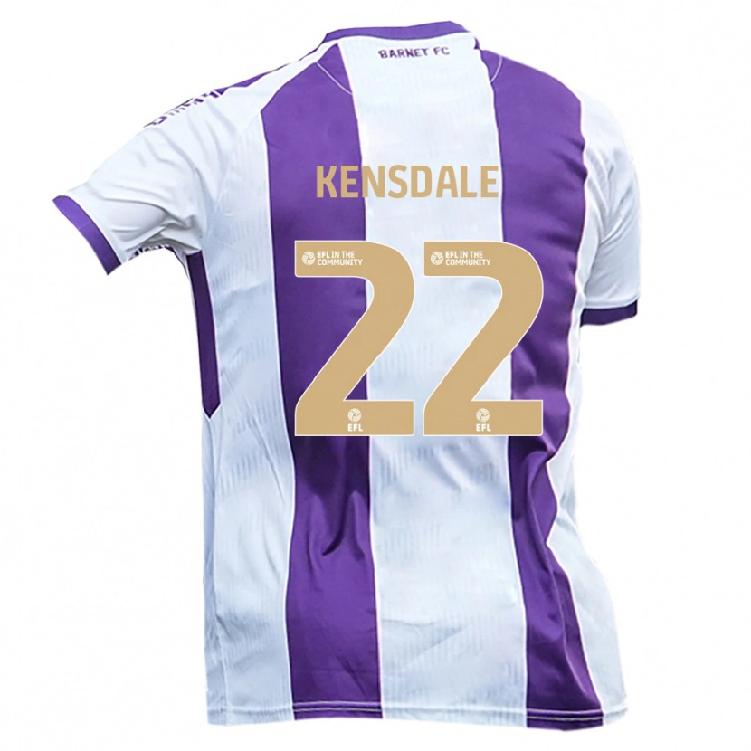 Danxen Heren Ollie Kensdale #22 Wit Paars Uitshirt Uittenue 2025/26 T-Shirt België