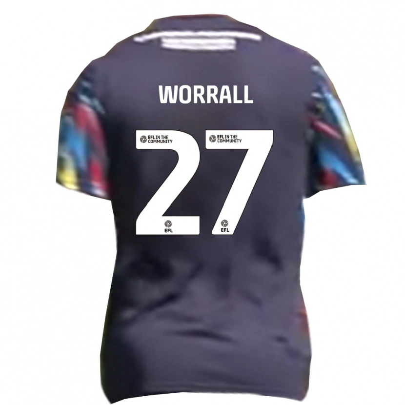 Danxen Heren David Worrall #27 Marine Geel Rood Uitshirt Uittenue 2025/26 T-Shirt België