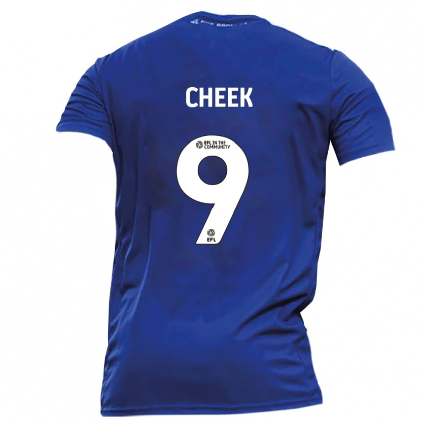 Danxen Heren Michael Cheek #9 Blauw Wit Uitshirt Uittenue 2025/26 T-Shirt België