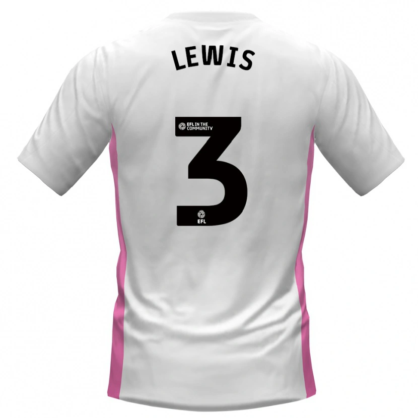 Danxen Heren Adam Lewis #3 Wit Rood Uitshirt Uittenue 2025/26 T-Shirt België