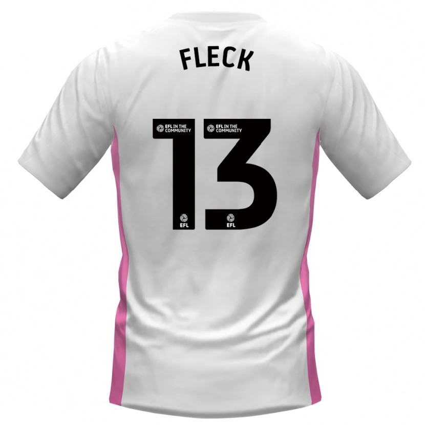 Danxen Heren John Fleck #13 Wit Rood Uitshirt Uittenue 2025/26 T-Shirt België