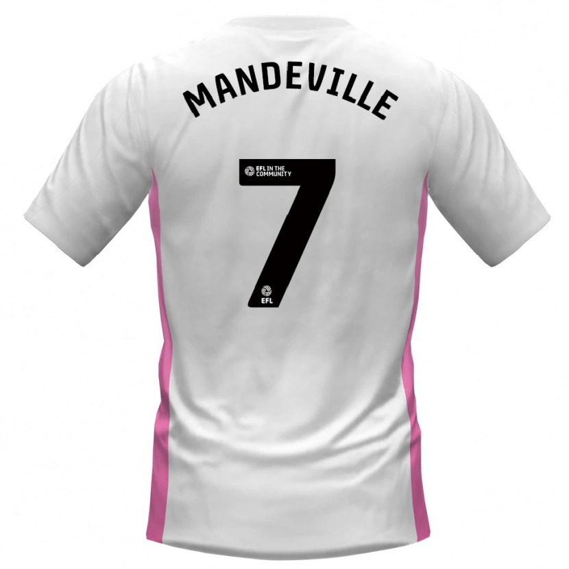 Danxen Heren Liam Mandeville #7 Wit Rood Uitshirt Uittenue 2025/26 T-Shirt België