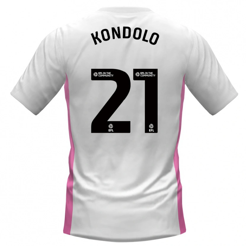 Danxen Heren Christovie Kondolo #21 Wit Rood Uitshirt Uittenue 2025/26 T-Shirt België