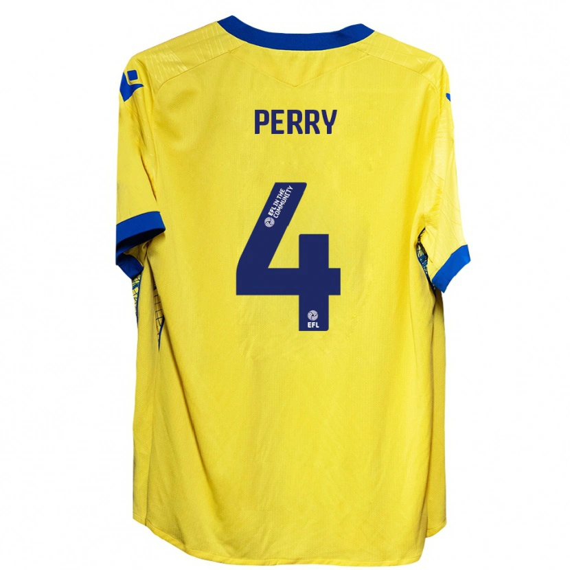 Danxen Heren Ben Perry #4 Geel Blauw Uitshirt Uittenue 2025/26 T-Shirt België