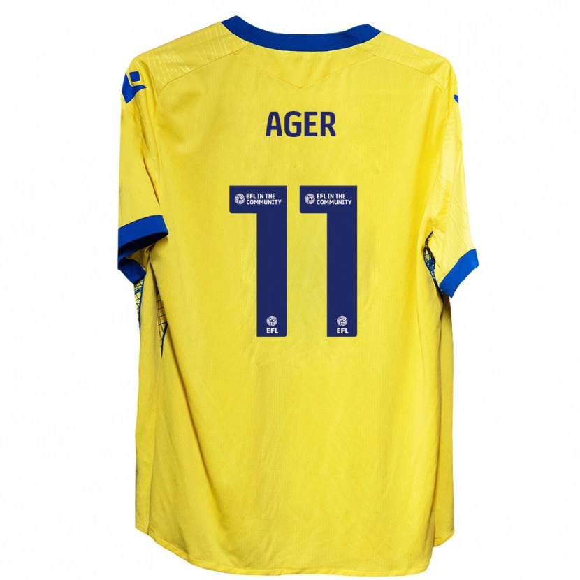 Danxen Heren Emily Ager #11 Geel Blauw Uitshirt Uittenue 2025/26 T-Shirt België