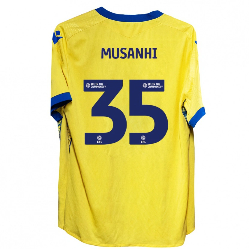 Danxen Heren Kurai Musanhi #35 Geel Blauw Uitshirt Uittenue 2025/26 T-Shirt België