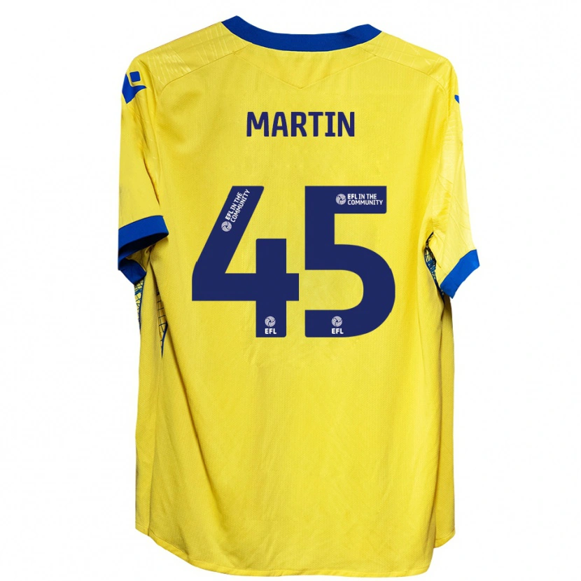 Danxen Heren Kai Martin #45 Geel Blauw Uitshirt Uittenue 2025/26 T-Shirt België