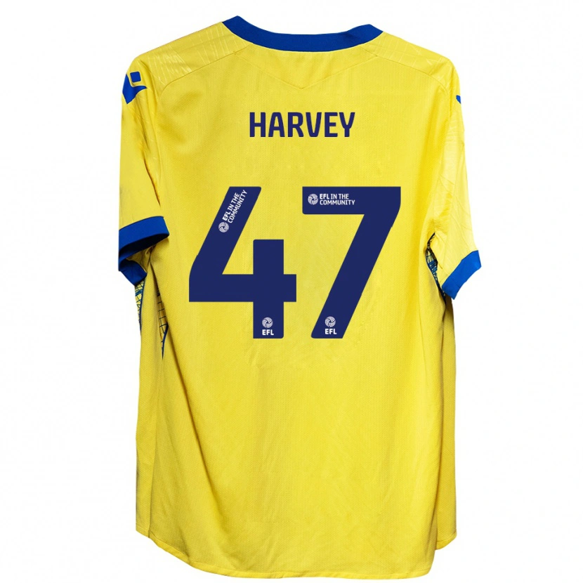 Danxen Heren Ronnie Harvey #47 Geel Blauw Uitshirt Uittenue 2025/26 T-Shirt België
