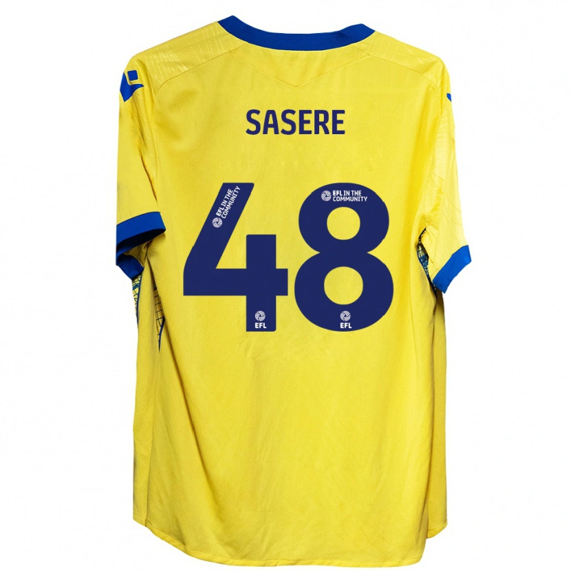 Danxen Heren James Sasere #48 Geel Blauw Uitshirt Uittenue 2025/26 T-Shirt België