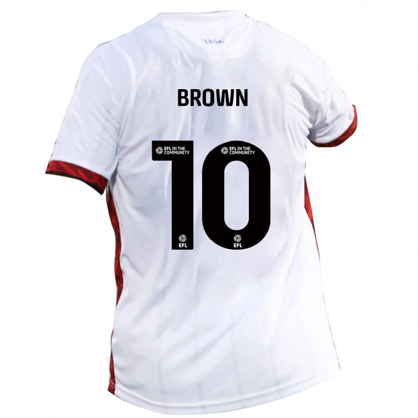 Danxen Heren Reece Brown #10 Wit Rood Zwart Uitshirt Uittenue 2025/26 T-Shirt België