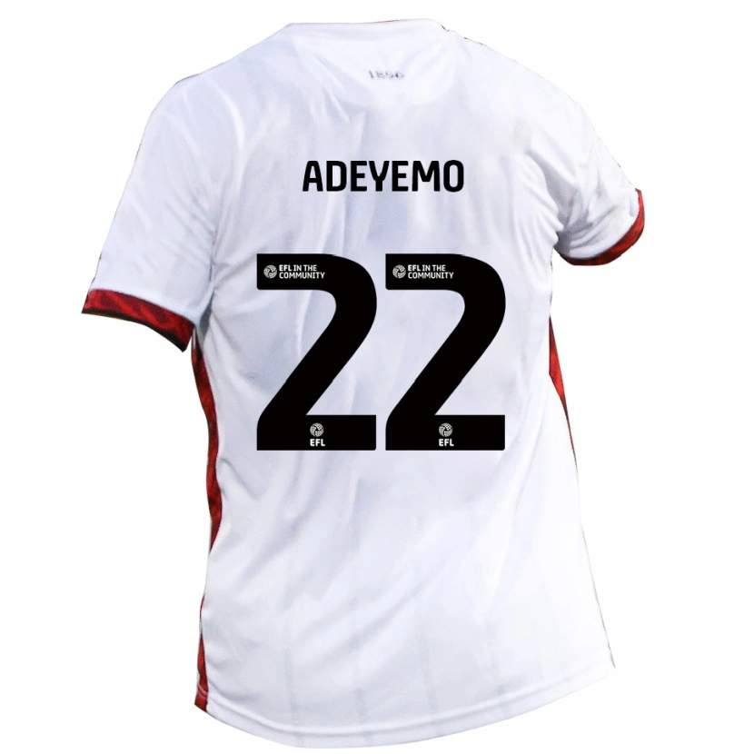 Danxen Heren Ade Adeyemo #22 Wit Rood Zwart Uitshirt Uittenue 2025/26 T-Shirt België