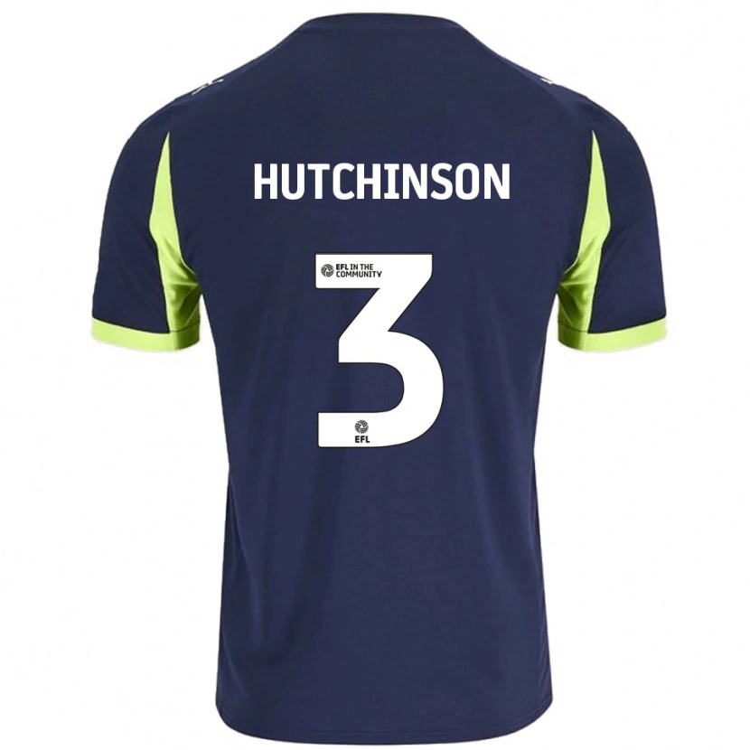 Danxen Heren Reece Hutchinson #3 Marine Fluorescerend Groen Uitshirt Uittenue 2025/26 T-Shirt België