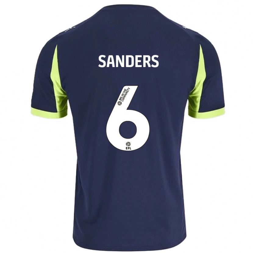 Danxen Heren Max Sanders #6 Marine Fluorescerend Groen Uitshirt Uittenue 2025/26 T-Shirt België
