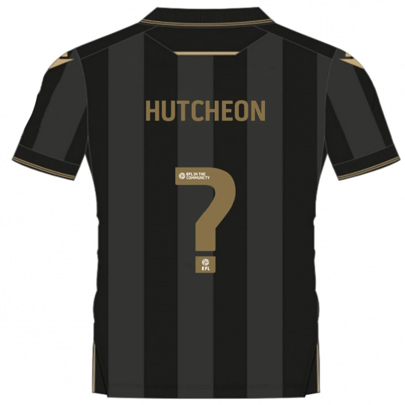 Danxen Heren George Hutcheon #0 Zwart Goud Uitshirt Uittenue 2025/26 T-Shirt België