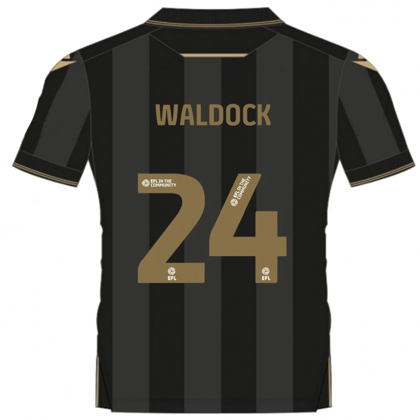 Danxen Heren Harry Waldock #24 Zwart Goud Uitshirt Uittenue 2025/26 T-Shirt België