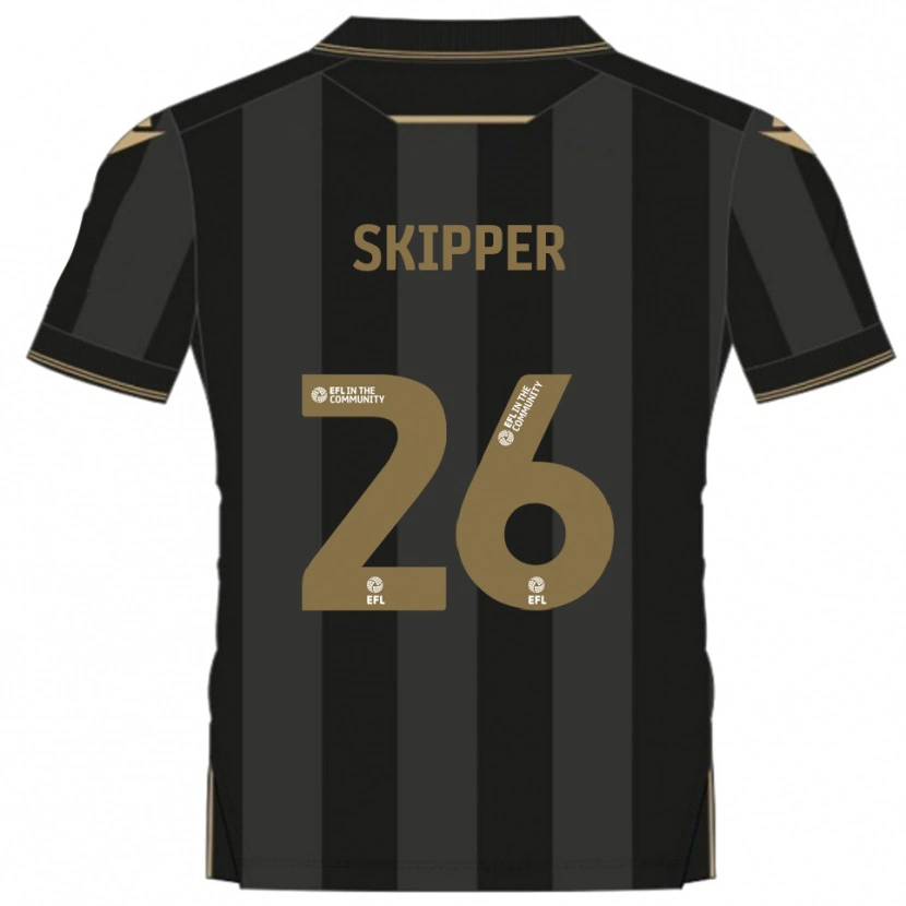 Danxen Heren Stanley Skipper #26 Zwart Goud Uitshirt Uittenue 2025/26 T-Shirt België