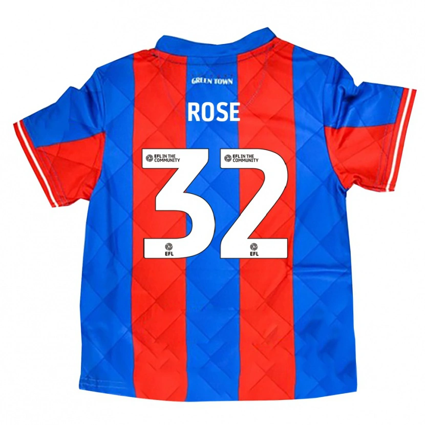 Danxen Heren Danny Rose #32 Blauw Rood Wit Uitshirt Uittenue 2025/26 T-Shirt België