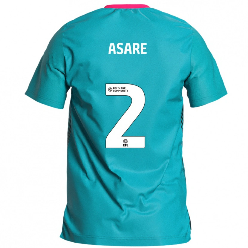 Danxen Heren Zico Asare #2 Hemelsblauw Roze Uitshirt Uittenue 2025/26 T-Shirt België