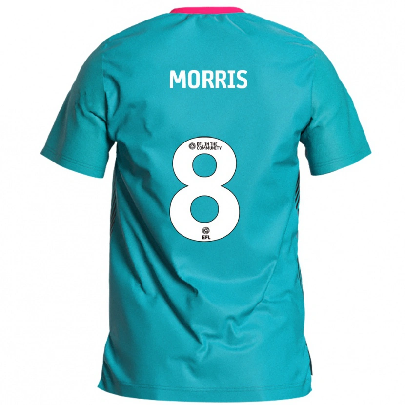 Danxen Heren Bryn Morris #8 Hemelsblauw Roze Uitshirt Uittenue 2025/26 T-Shirt België