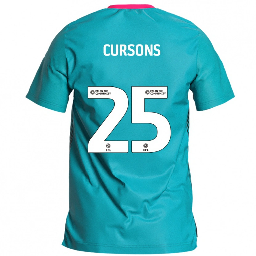 Danxen Heren Tom Cursons #25 Hemelsblauw Roze Uitshirt Uittenue 2025/26 T-Shirt België