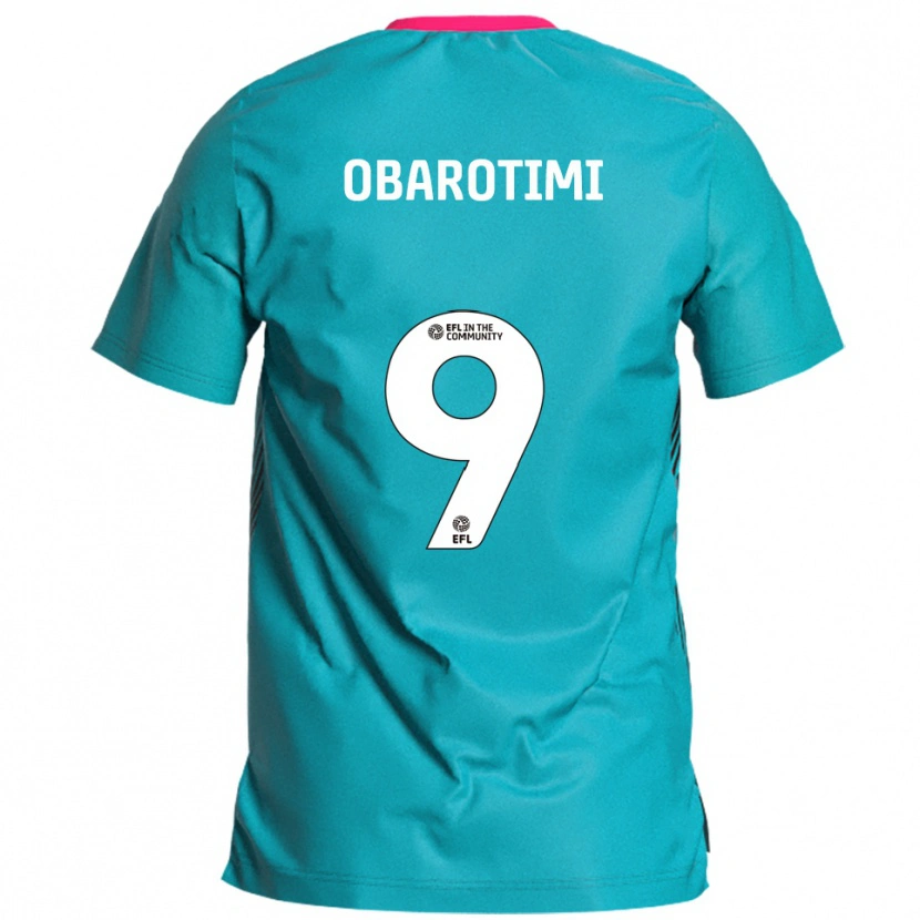 Danxen Heren Jayden Obarotimi #9 Hemelsblauw Roze Uitshirt Uittenue 2025/26 T-Shirt België