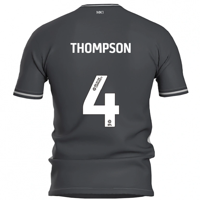 Danxen Heren Nathan Thompson #4 Grijs Zilver Uitshirt Uittenue 2025/26 T-Shirt België