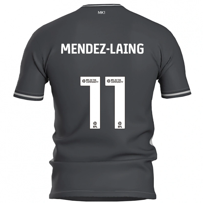 Danxen Heren Nathaniel Méndez-Laing #11 Grijs Zilver Uitshirt Uittenue 2025/26 T-Shirt België