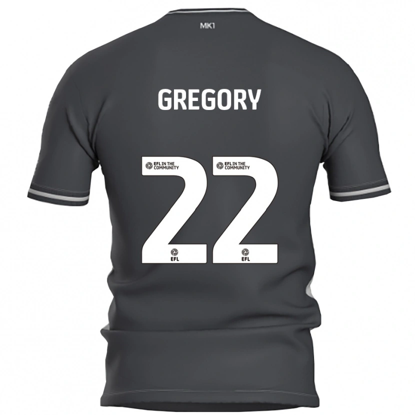 Danxen Heren Mia Gregory #22 Grijs Zilver Uitshirt Uittenue 2025/26 T-Shirt België