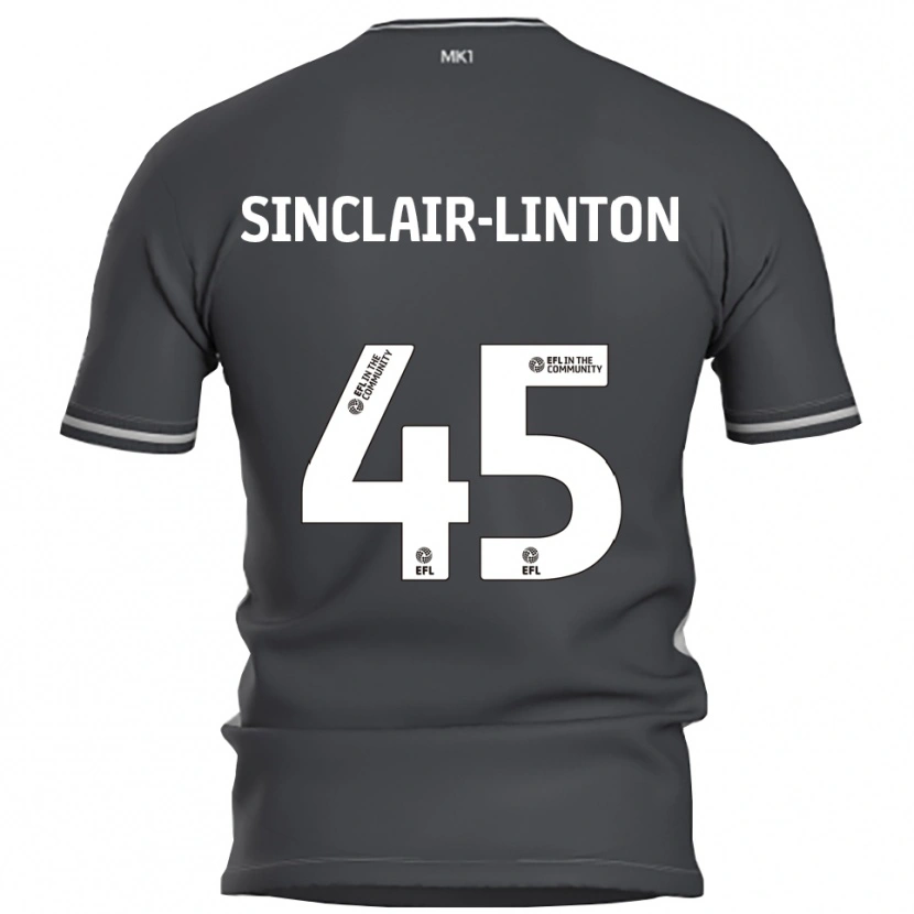 Danxen Heren Kobe Sinclair-Linton #45 Grijs Zilver Uitshirt Uittenue 2025/26 T-Shirt België