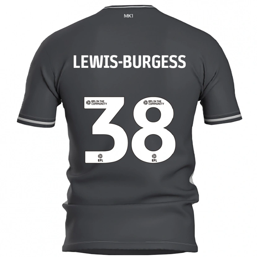 Danxen Heren Keon Lewis-Burgess #38 Grijs Zilver Uitshirt Uittenue 2025/26 T-Shirt België
