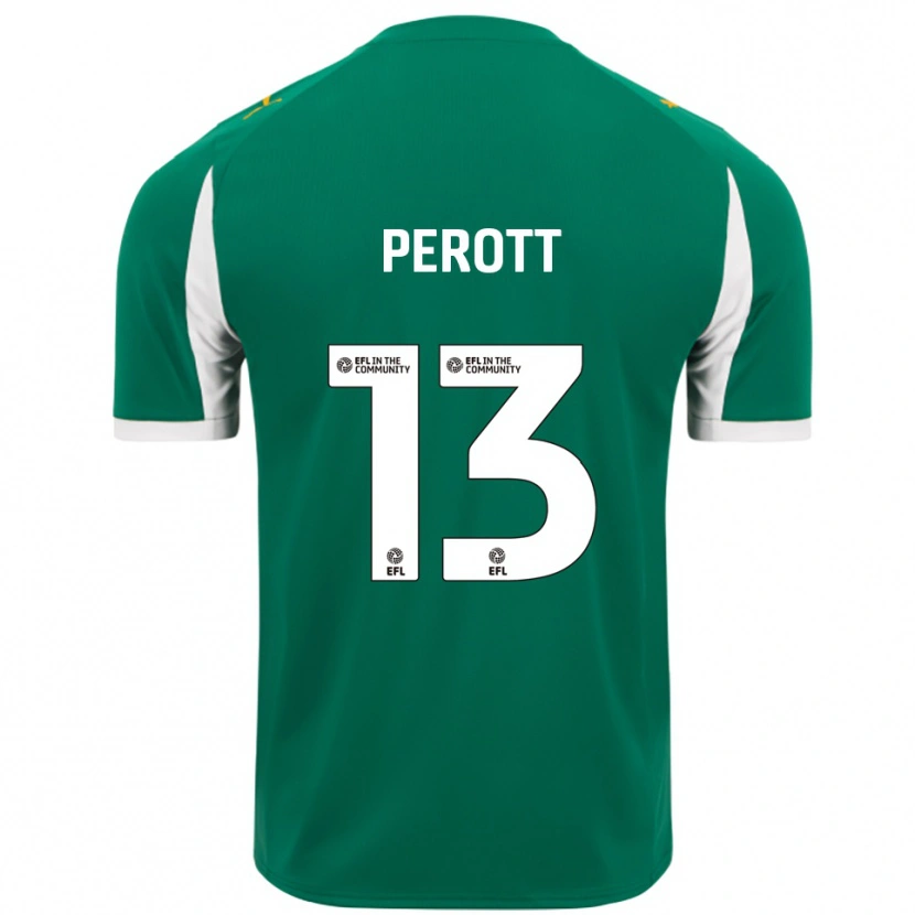 Danxen Heren Milai Perott #13 Groen Wit Uitshirt Uittenue 2025/26 T-Shirt België