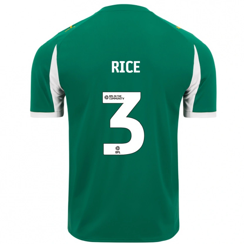 Danxen Heren Alfie Rice #3 Groen Wit Uitshirt Uittenue 2025/26 T-Shirt België