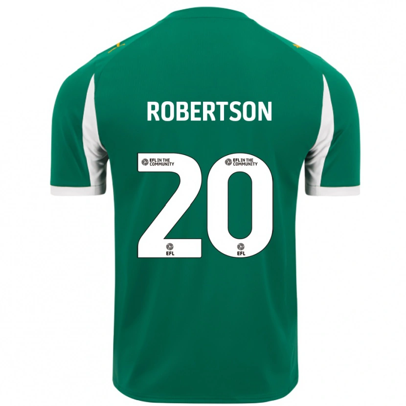 Danxen Heren Scott Robertson #20 Groen Wit Uitshirt Uittenue 2025/26 T-Shirt België