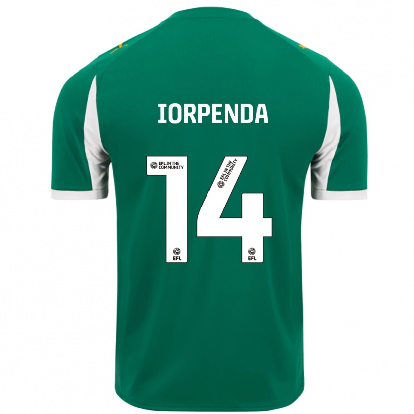 Danxen Heren Tom Iorpenda #14 Groen Wit Uitshirt Uittenue 2025/26 T-Shirt België