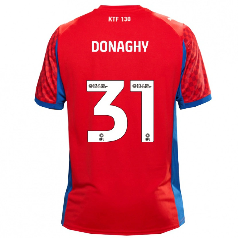 Danxen Heren Tom Donaghy #31 Rood Blauw Uitshirt Uittenue 2025/26 T-Shirt België