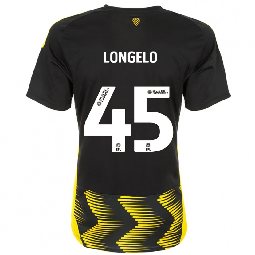 Danxen Heren Rosaire Longelo #45 Zwart Geel Uitshirt Uittenue 2025/26 T-Shirt België