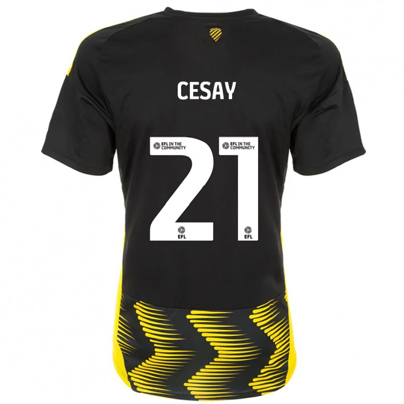 Danxen Heren Kallum Cesay #21 Zwart Geel Uitshirt Uittenue 2025/26 T-Shirt België