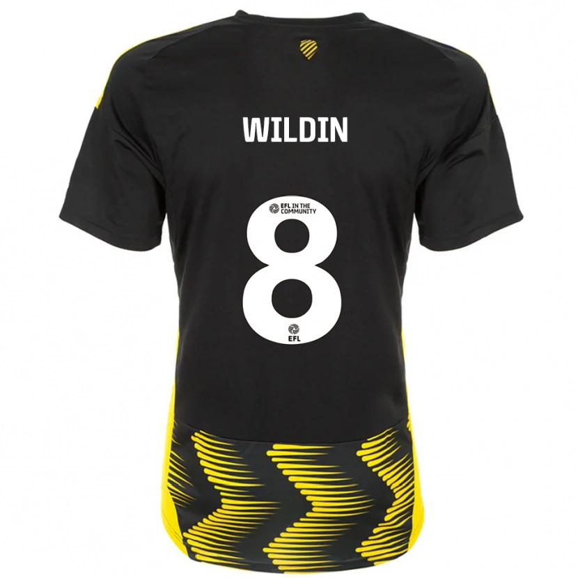 Danxen Heren Mia Wildin #8 Zwart Geel Uitshirt Uittenue 2025/26 T-Shirt België